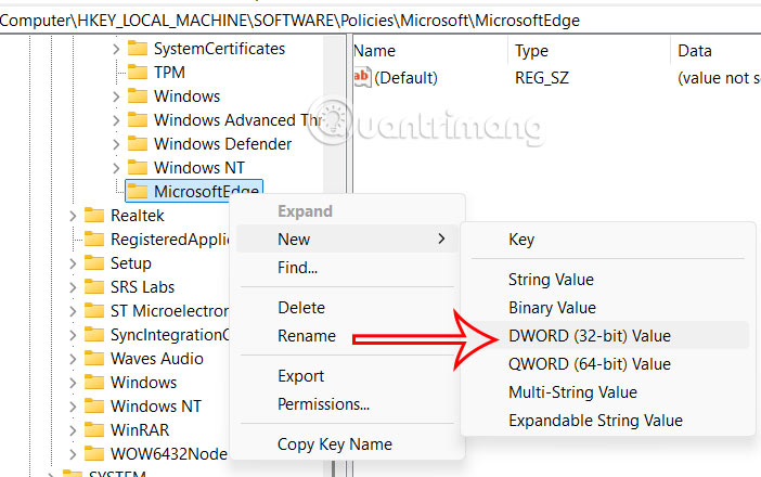 Picture 8 of Instructions on how to disable Microsoft Edge on Windows