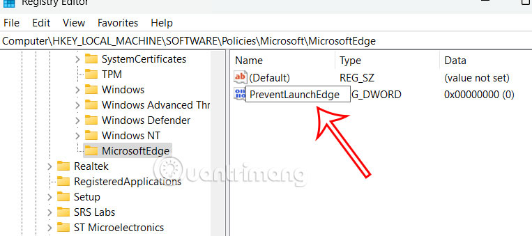 Picture 9 of Instructions on how to disable Microsoft Edge on Windows