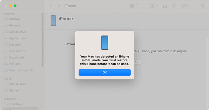 Instructions on how to downgrade iOS 26 to iOS 18 on iPhone. Picture 6