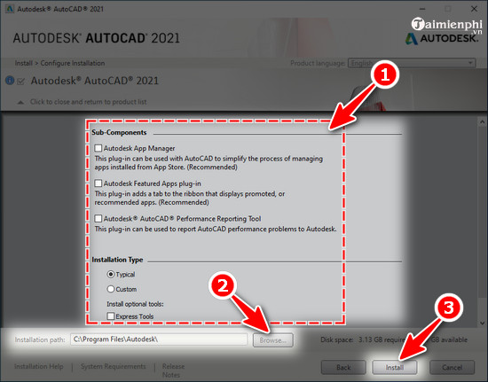 Picture 8 of Instructions on how to download and install AutoCAD 2021 for free on your computer.
