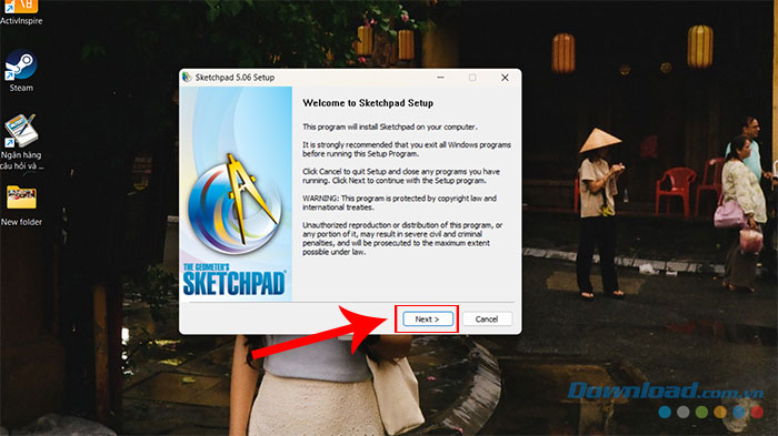 Instructions on how to download and install Geometer's Sketchpad Picture 3