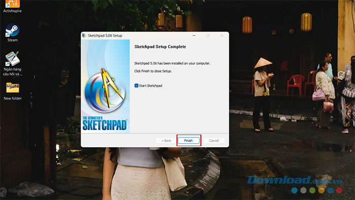 Instructions on how to download and install Geometer's Sketchpad Picture 7