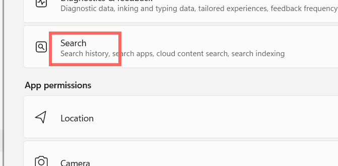 Instructions on enabling advanced search in Windows 11 Picture 1