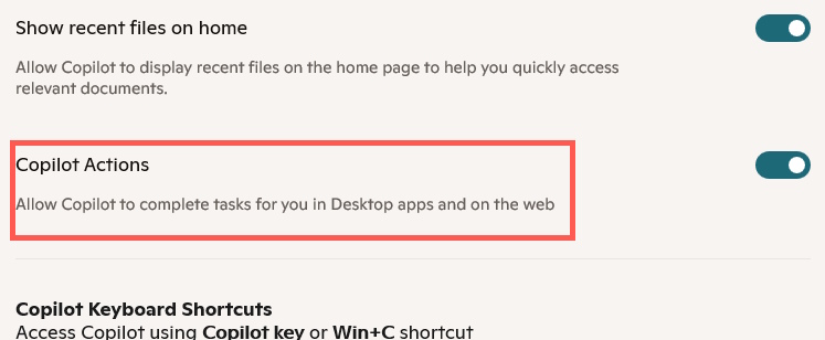 How to enable Copilot Actions on Windows 11 Picture 2