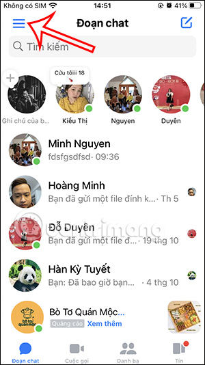 Picture 1 of Instructions on how to enable end-to-end encryption in Messenger.
