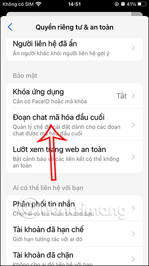 Picture 4 of Instructions on how to enable end-to-end encryption in Messenger.
