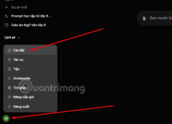 Instructions for exporting Grok AI chat history Picture 1