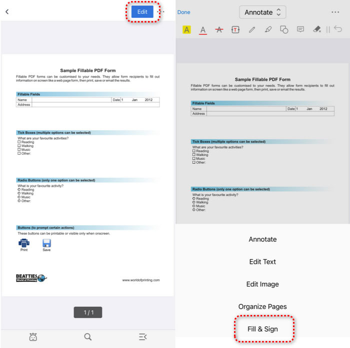 images 2 of Instructions on how to fill in PDF files on iPhone using PDFgear