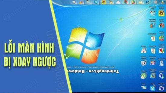 Picture 1 of Instructions on how to fix a computer screen that is rotated upside down.