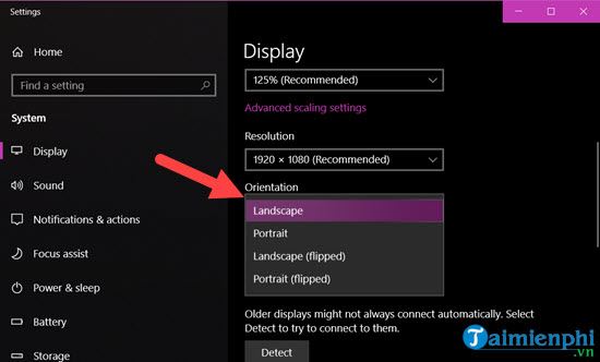 Picture 4 of Instructions on how to fix a computer screen that is rotated upside down.