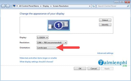 Picture 6 of Instructions on how to fix a computer screen that is rotated upside down.