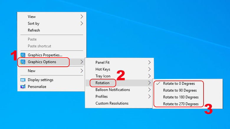 Instructions on how to fix the error of laptop screen rotating horizontally! Picture 3