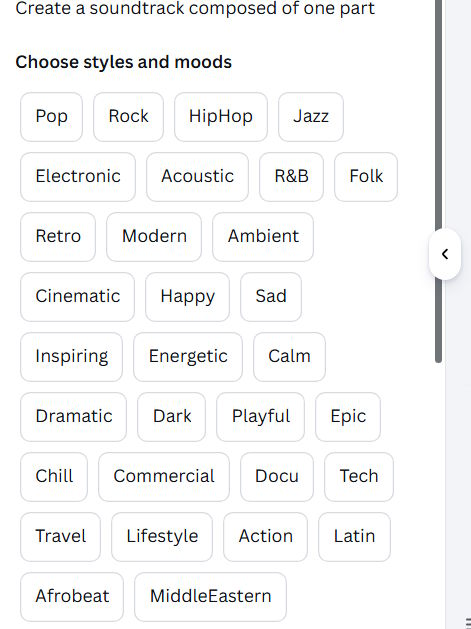 Picture 4 of Guide to adding AI music to videos in Canva