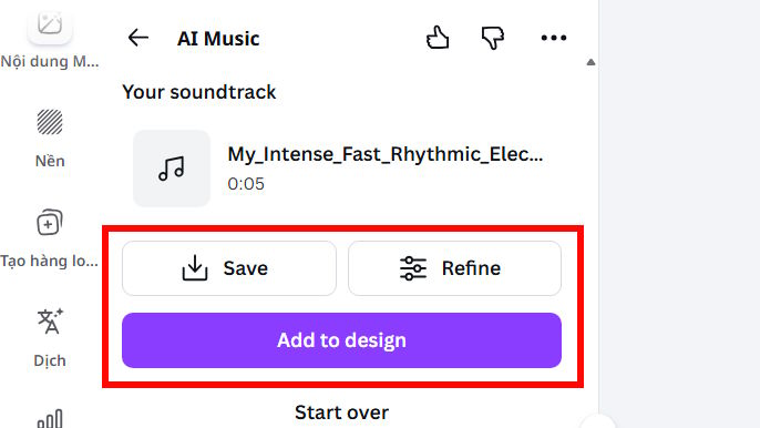Picture 7 of Guide to adding AI music to videos in Canva