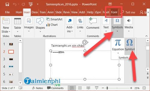 images 3 of Instructions on how to insert special characters in PowerPoint (various versions)