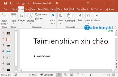 images 5 of Instructions on how to insert special characters in PowerPoint (various versions)