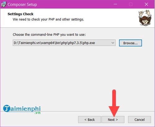Picture 12 of Instructions on how to install Laravel, supporting web programming.