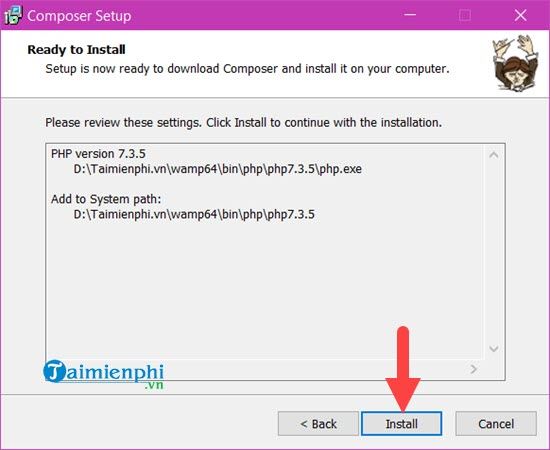 Picture 13 of Instructions on how to install Laravel, supporting web programming.