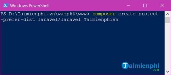 Picture 21 of Instructions on how to install Laravel, supporting web programming.