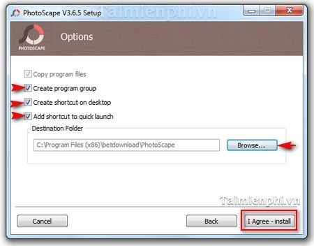 Picture 3 of Instructions on how to install PhotoScape, a free photo editing app.