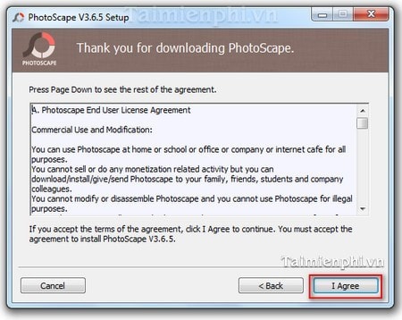 Picture 4 of Instructions on how to install PhotoScape, a free photo editing app.