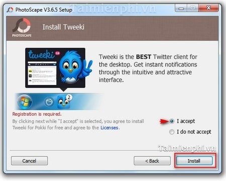 Picture 5 of Instructions on how to install PhotoScape, a free photo editing app.