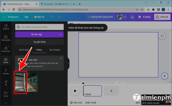 Instructions on how to merge videos online on your computer quickly, without downloading software Picture 6