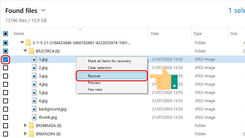 Instructions on how to recover deleted files on your computer Picture 5