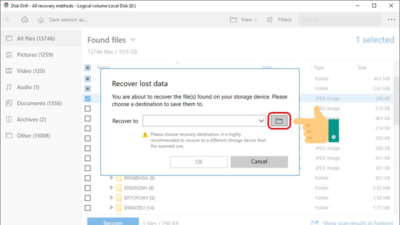 Instructions on how to recover deleted files on your computer Picture 6