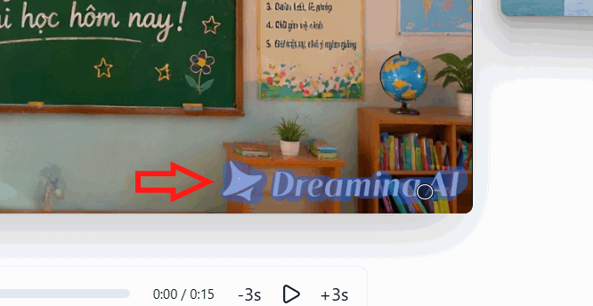 Picture 7 of Instructions on how to remove logos from AI videos using Magic Eraser