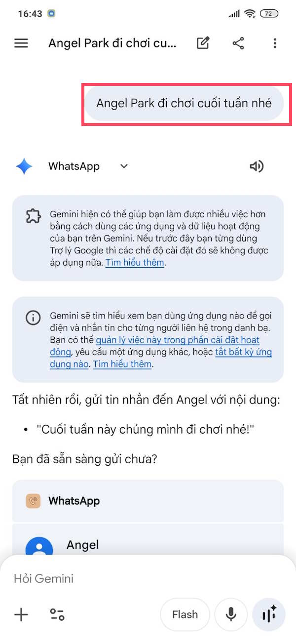 images 10 of Instructions on how to send WhatsApp messages directly on Gemini.