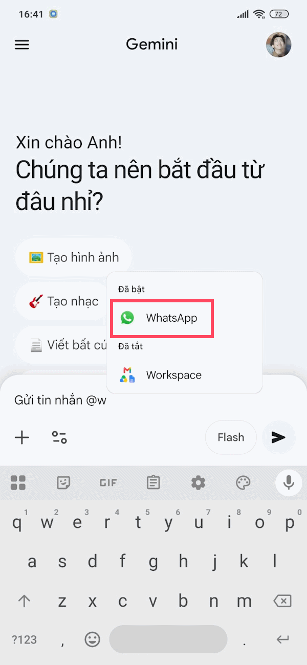 images 8 of Instructions on how to send WhatsApp messages directly on Gemini.