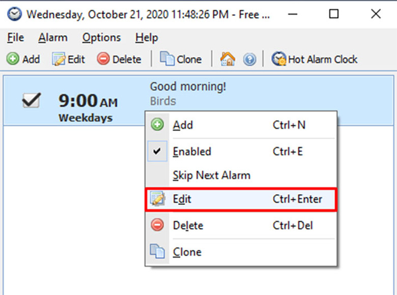 Instructions on how to set an alarm on a computer - laptop simply Picture 3