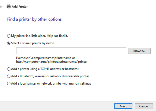 Instructions on how to share a printer Picture 13