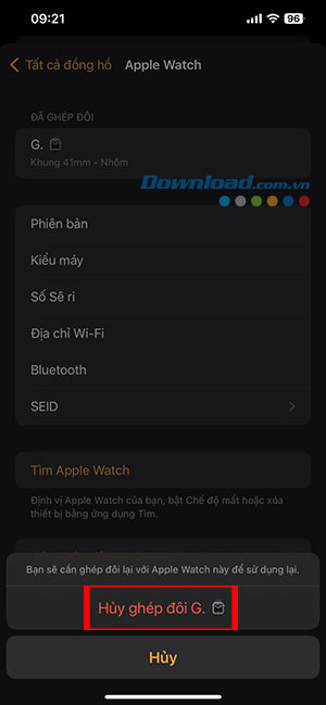 images 4 of Instructions on how to unpair your Apple Watch.