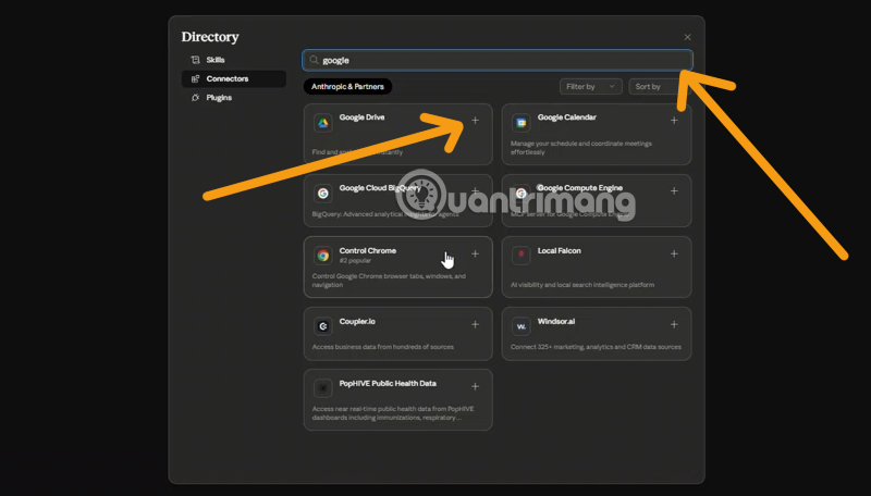 Instructions on using the Connectors feature in Claude AI. Picture 3