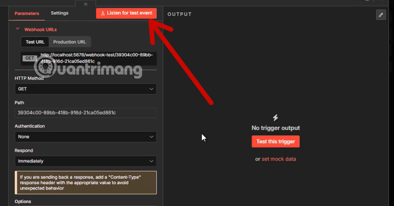 Detailed instructions on how to use Webhook Trigger in n8n Picture 4