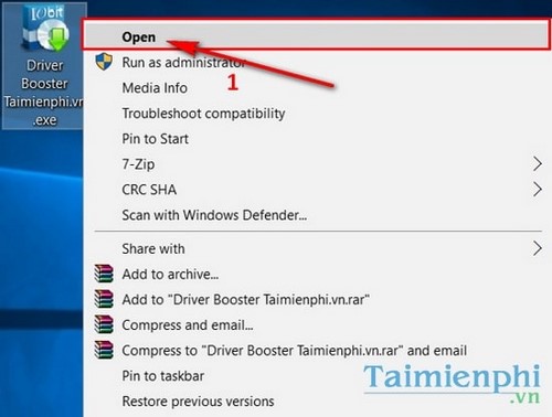 Picture 2 of Instructions on installing Driver Booster, software that automatically finds drivers for your computer or laptop.