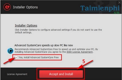 Picture 5 of Instructions on installing Driver Booster, software that automatically finds drivers for your computer or laptop.
