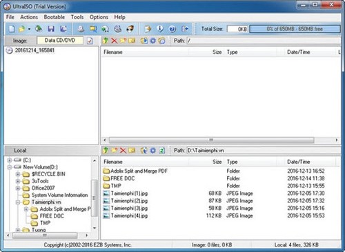 Picture 7 of Instructions on installing UltraISO and creating virtual drives using UltraISO.