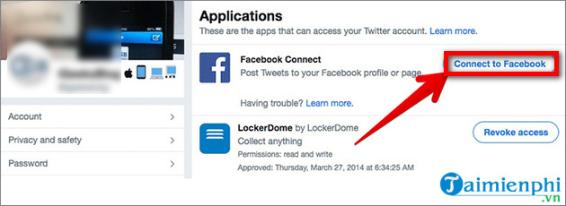 Picture 11 of Instructions on linking Facebook with Twitter