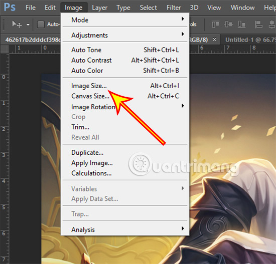 Instructions on resizing and adjusting images in Photoshop CS6 Picture 2