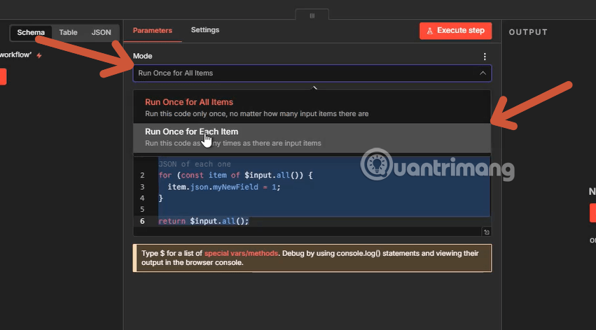 images 4 of Instructions on running Node JavaScript code in n8n