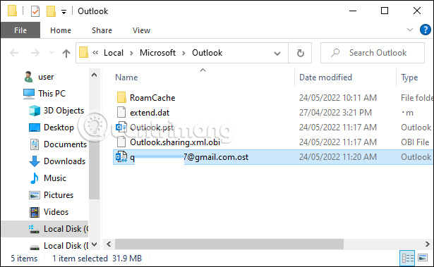 Instructions on simple ways to back up Outlook data Picture 11