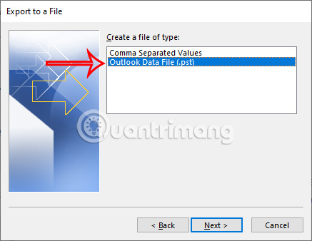 Instructions on simple ways to back up Outlook data Picture 3