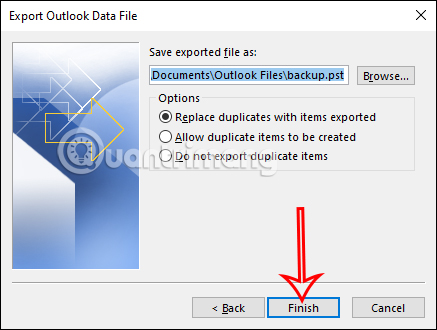 Instructions on simple ways to back up Outlook data Picture 5