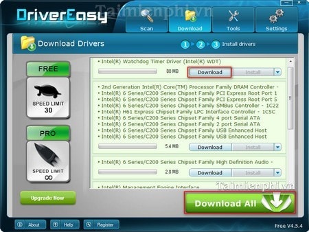 Picture 4 of Instructions on updating drivers using DriverEasy for computers and laptops.