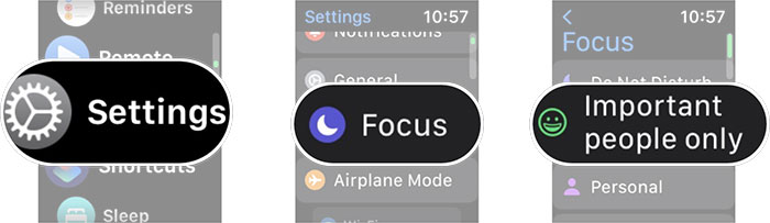 images 26 of Instructions on using the focus feature on iPhone, Apple Watch, and Mac computers.