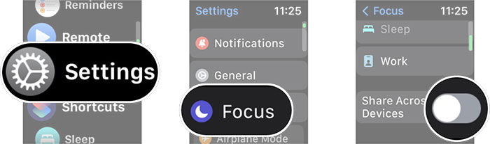 images 28 of Instructions on using the focus feature on iPhone, Apple Watch, and Mac computers.