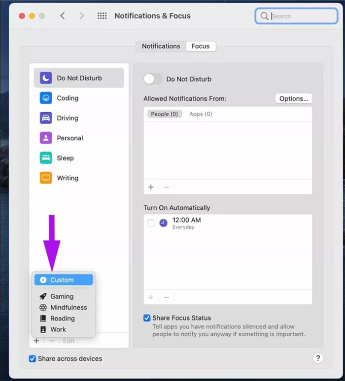 images 35 of Instructions on using the focus feature on iPhone, Apple Watch, and Mac computers.